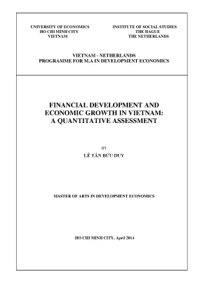 Luận văn financial development and economic growth in vietnam a quantitative assessment