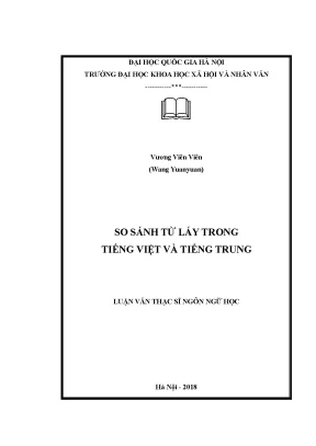 Luận văn thạc sĩ so sánh từ láy trong tiếng việt và tiếng trung
