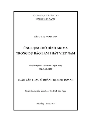 Luận văn ứng dụng mô hình arima trong dự báo lạm phát việt nam