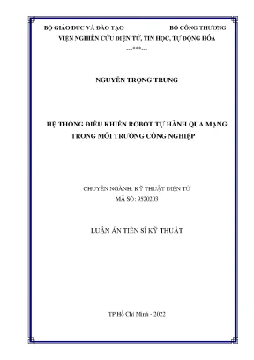 Hệ thống điều khiển robot tự hành qua mạng trong môi trường công nghiệp