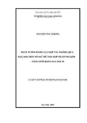 Luận văn quản lý hoạt động bồi dưỡng năng lực dạy học cho đội ngũ giáo viên tại trường thcs tam thanh tân sơn phú thọ đáp ứng chuẩn nghề nghiệp