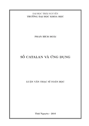 Luận văn số catalan và ứng dụng