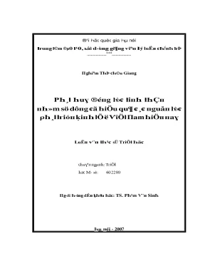 Luận văn phát huy động lực tinh thần nhằm sử dụng có hiệu quả các nguồn lực phát triển kinh tế ở việt nam hiện nay