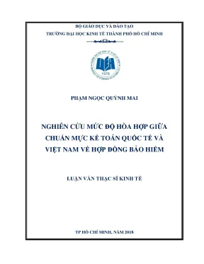 Luận văn nghiên cứu mức độ hòa hợp giữa chuẩn mực kế toán quốc tế và việt nam về hợp đồng bảo hiểm