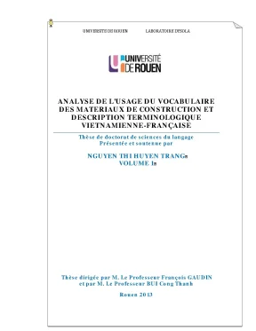 Luận án tiến sĩ analyse de lusage vocabulaire des materiaux de construction et descroption terminologique vietnamienne francaise