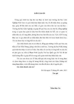 Luận văn đánh giá hiện trạng quản lý đa dạng sinh học và đề xuất giải pháp nâng cao hiệu quả quản lý bảo tồn tại khu bảo tồn thiên nhiên kẻ gỗ hà tĩnh