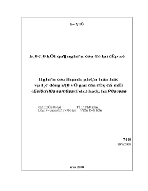 Nghiên cứu thành phần hoá học và tác dụng bảo vệ gan của cây cỏ mật eriochloa ramosa retz hack họ poaceae