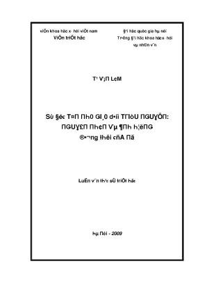 Luận văn sự độc tôn nho giáo dưới triều nguyễn