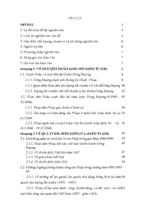 Luận văn chiến tranh đông dương 1945 1954 qua một số công trình của người pháp