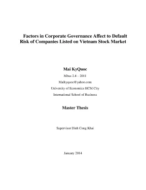 Luận văn factors in corporate governance affect to default risk of companies listed on vietnam stock market luận văn thạc sĩ