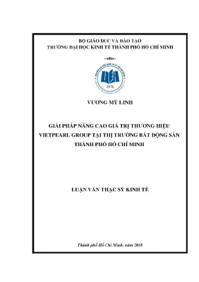 Luận văn giải pháp nâng cao giá trị thương hiệu vietpearl group tại thị trường bất động sản thành phố hồ chí minh