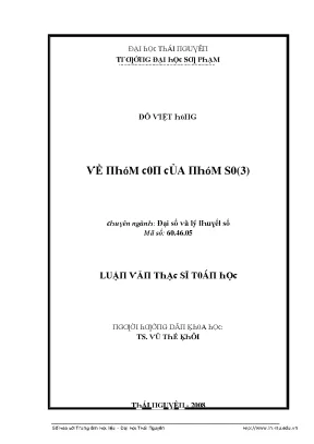 Luận văn về nhóm con của nhóm so 3
