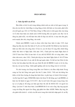 Luận văn quản lý nhà nước về chi trả bảo hiểm xã hội trên địa bàn quận 9 tp hcm