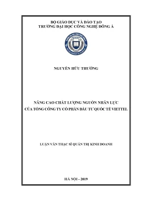 Nâng cao chất lượng nguồn nhân lực của tổng công ty cổ phần đầu tư quốc tế viettel
