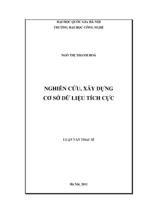 Luận văn thạc sĩ nghiên cứu xây dựng cơ sở dữ liệu tích hợp