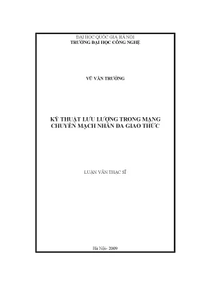 Luận văn thạc sĩ kỹ thuật lưu lượng trong mạng chuyển dịch nhãn đa giao thức