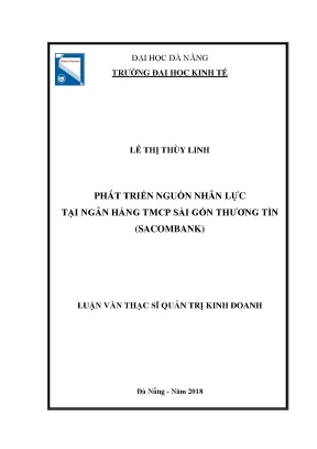 Luận văn phát triển nguồn nhân lực tại ngân hàng tmcp sài gòn thương tín sacombank