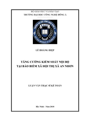 Tăng cường kiểm soát nội bộ tại bảo hiểm xã hội thị xã an nhơn