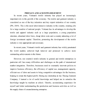 Luận văn propose solutions to improve the efficiency of am thuong garment company supply chain