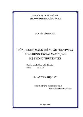 Luận văn thạc sĩ công nghệ mạng riêng ảo ssl vpn và ứng dụng trong xây dựng hệ thống truyền tệp luận văn ths công nghệ thông tin 1 01 10