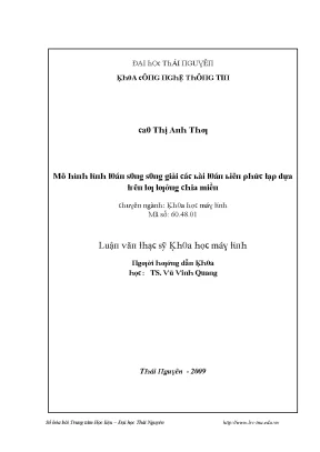 Luận văn mô hình tính toán song song giải các bài toán biên phức tạp dựa trên tư tưởng chia miền