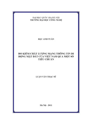 Luận văn thạc sĩ đo kiểm chất lượng mạng thông tin di động mặt đất của việt nam qua một số tiêu chuẩn