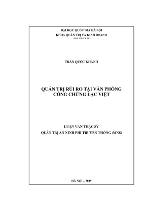 Luận văn thạc sĩ quản trị rủi ro tại văn phòng công chứng lạc việt
