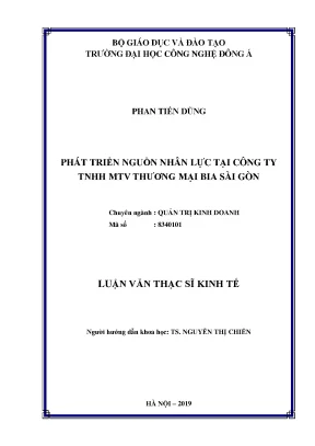 Phát triển nguồn nhân lực tại công ty tnhh mtv thương mại bia sài gòn