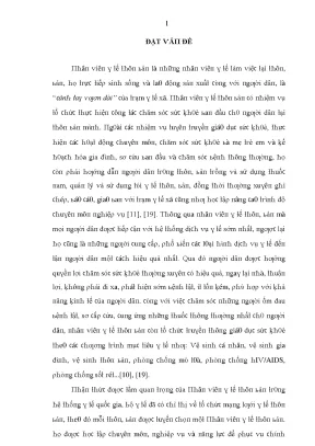 Luận văn thực trạng thực hiện nhiệm vụ và kết quả đào tạo nâng cao năng lực của nhân viên y tế thôn bản huyện võ nhai và định hóa tỉnh thái nguyên