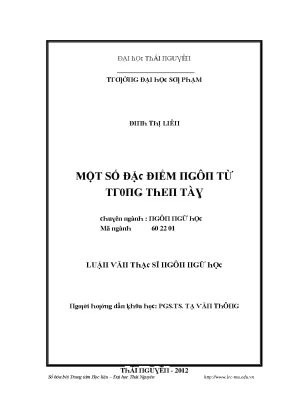 Luận văn một số đặc điểm ngôn từ trong then tày