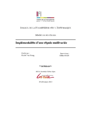 Luận văn implémentation dune copule mutilvariée