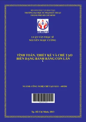 Tính toán thiết kế và chế tạo biên dạng bánh răng con lăn