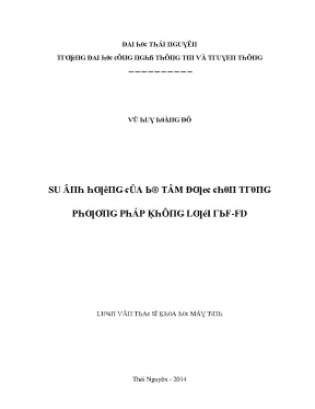 Luận văn sự ảnh hưởng của bộ tâm được chọn trong phương pháp không lưới rbf fd