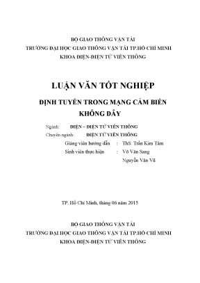Định tuyến trong mạch cảm biến không dây