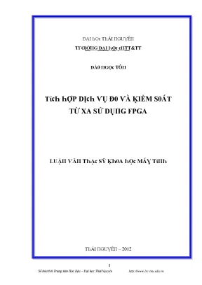 Luận văn tích hợp dịch vụ đo và kiểm soát từ xa sử dụng fpga