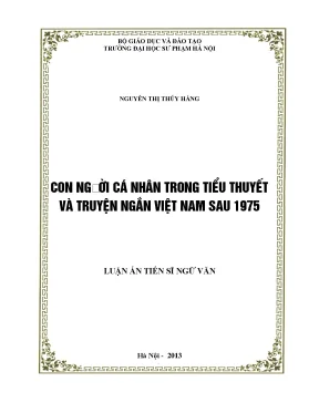 Lvts con người cá nhân trong tiểu thuyết và truyện ngắn việt nam sau 1975
