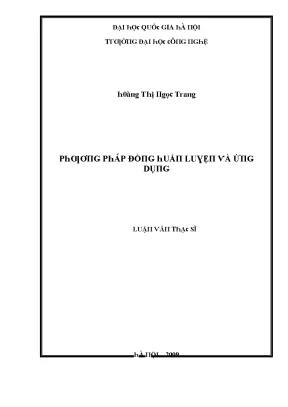 Luận văn phương pháp đồng huấn luyện và ứng dụng