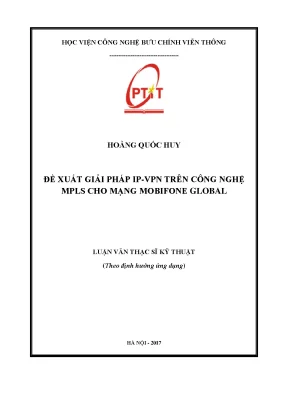 Luận văn đề xuất giải pháp ip vpn trên công nghệ mpls cho mạng mobifone global