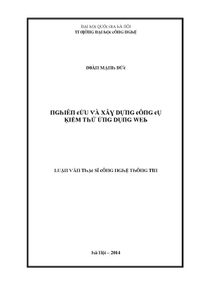 Luận văn nghiên cứu và xây dựng công cụ kiểm thử ứng dụng web