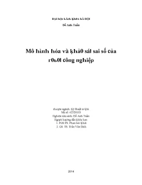 Luận văn mô hình hóa và khảo sát sai số của robot công nghiệp
