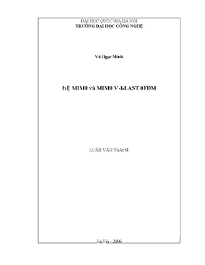 Luận văn hệ mimo và mimo v blast ofdm