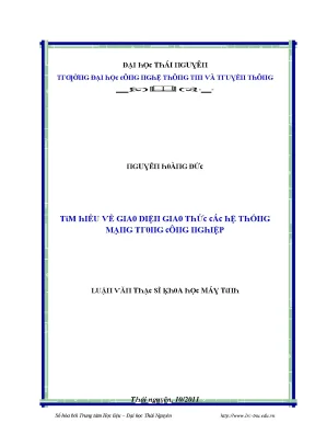 Luận văn tìm hiểu về giao diện giao thức các hệ thống mạng trong công nghiệp