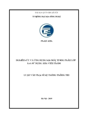 Luận văn nghiên cứu và ứng dụng học máy trong phân lớp lúa sử dụng ảnh viễn thám