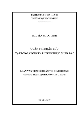 Quản trị nhân lực tại tổng công ty lương thực miền bắc