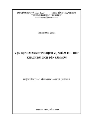 Vận dụng marketing dịch vụ nhằm thu hút khách du lịch đến sầm sơn