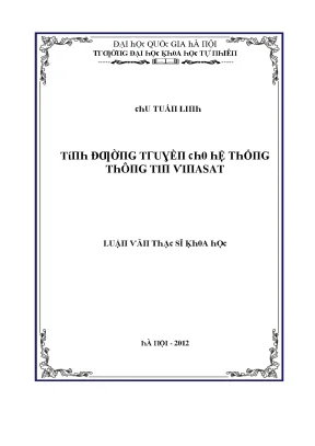 Luận văn thạc sĩ tính đường truyền cho hệ thống thông tin vinasat vnu lvts08w