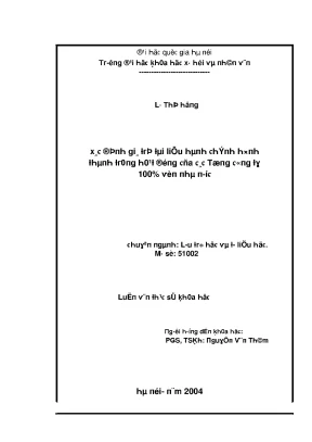 Luận văn thạc sĩ xác định giá trị tài liệu hành chính hình thành trong hoạt động của các tổng công ty 100 vốn nhà nước