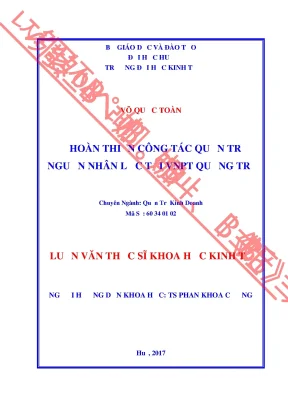 Luận văn hoàn thiện công tác quản trị nguồn nhân lực tại vnpt quảng trị min