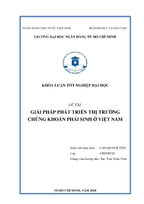 Luận văn giải pháp phát triển thị trường chứng khoán phái sinh ở việt nam
