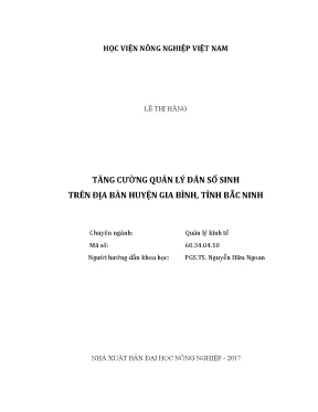 Luận văn tăng cường quản lý dân số sinh trên địa bàn huyện gia bình tỉnh bắc ninh